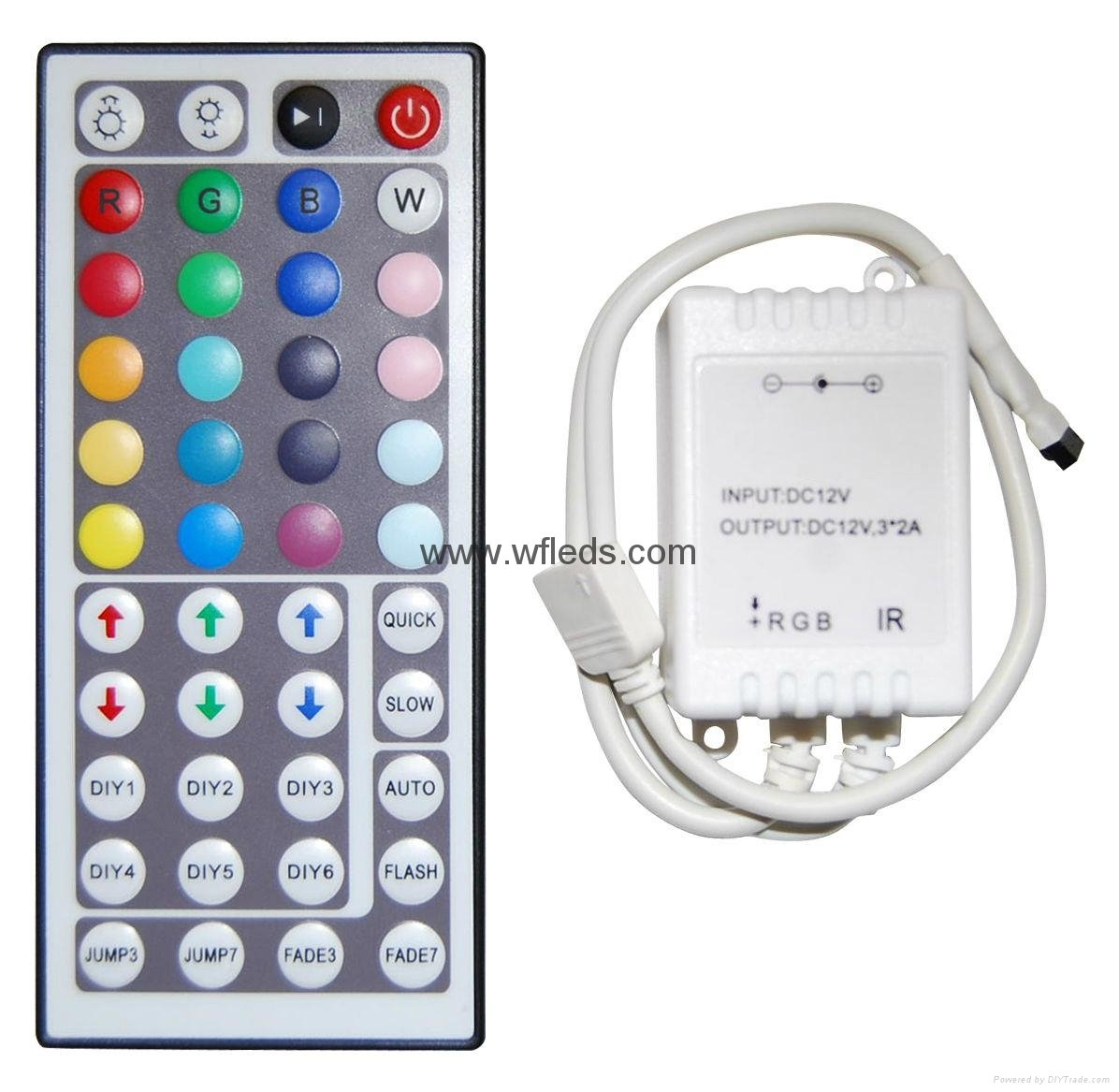 High quality Led Controller 44 Keys LED IR RGB Controller LED Lights Controller 
