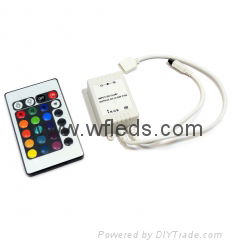 12V 24 Key Wireless led IR Remote Controller For 3528 5050 RGB LED Strip Light