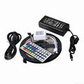 Waterproof 5050 RGB LED Strip 5M 300 Led SMD 44 Keys IR Remote Controller 12V 5A