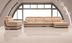 L Shape Leather Sofa European Style Sofa