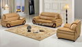 Living Room Leather Sofa Set Modern