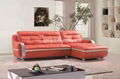 L Shape Furniture European Style Leather Sofa 3
