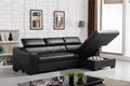 Contemporary Sofa Bed L Shape Leather