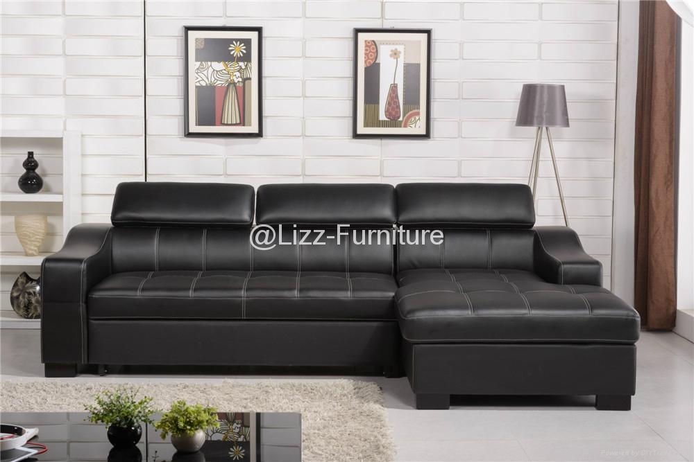 Contemporary Sofa Bed L Shape Leather Sofa LZ701 Lizz (China