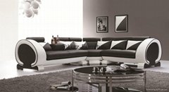 L Shape Leather Sofa European Style Sofa Set LZ824