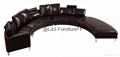 U Shape Leather Sofa Sectional Furniture LZ918 2