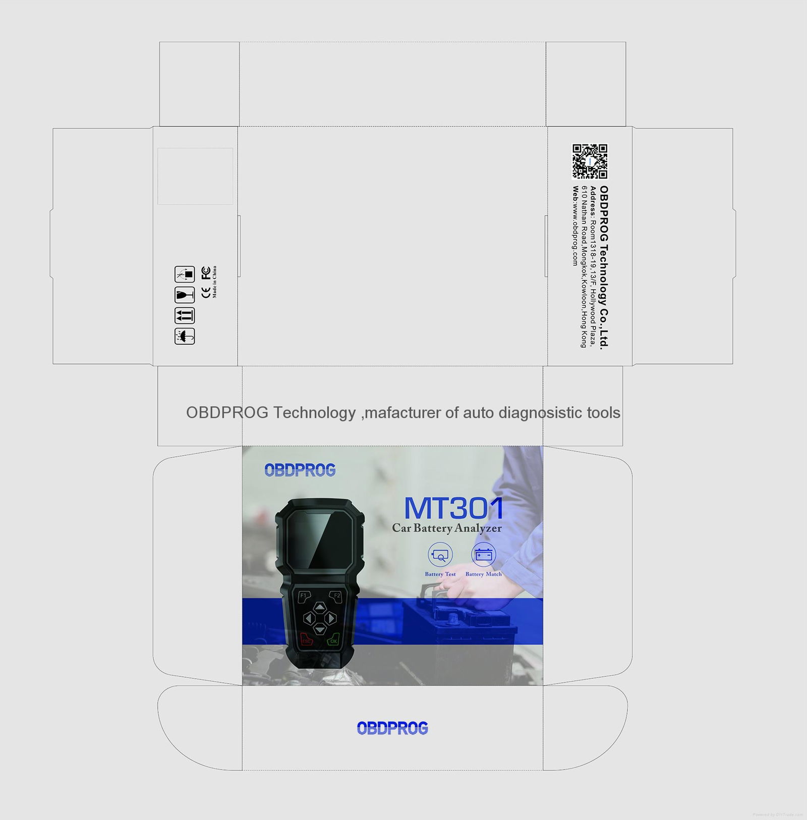 OBDPROG MT301 Pro :Car battery Analyzer 3