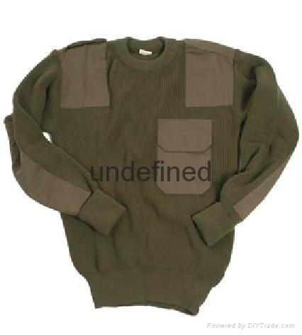 Woolen blended military style sweater  3
