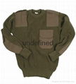 Woolen blended military style sweater  3