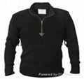 Black 1/4 Quarter Zip Commando Sweater 1