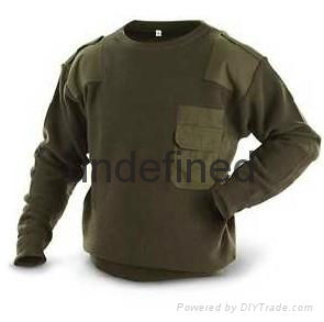 woolen blended uniform army style sweater 