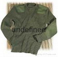 Crew neck style army uniform sweater 