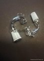 Frosted or polished quartz banger nail female and  male joint  5
