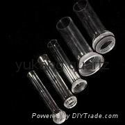 clear quartz ball joint tube with blasting mouth 2