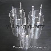 large quartz process tubes one end 