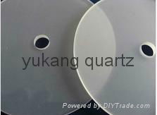 transparenet polished Rectangular quartz plate with round corners 4