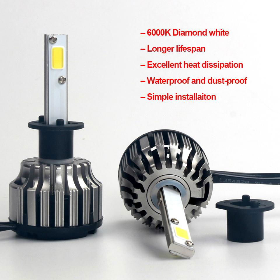 Wholesale 9005 auto bulbs COB LED headlight 3