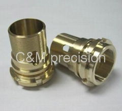 brass lathe part