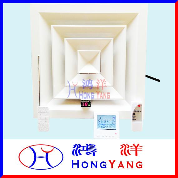 帶LED燈按鈕控制電動風口 3