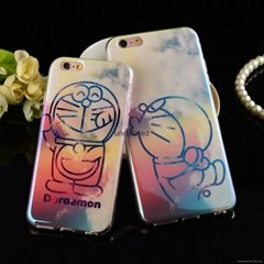 哆啦A夢蘋果6/6S/6 plus/7/7plus藍光卡通手機殼