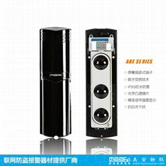 Three beams photoelectric frequency detector