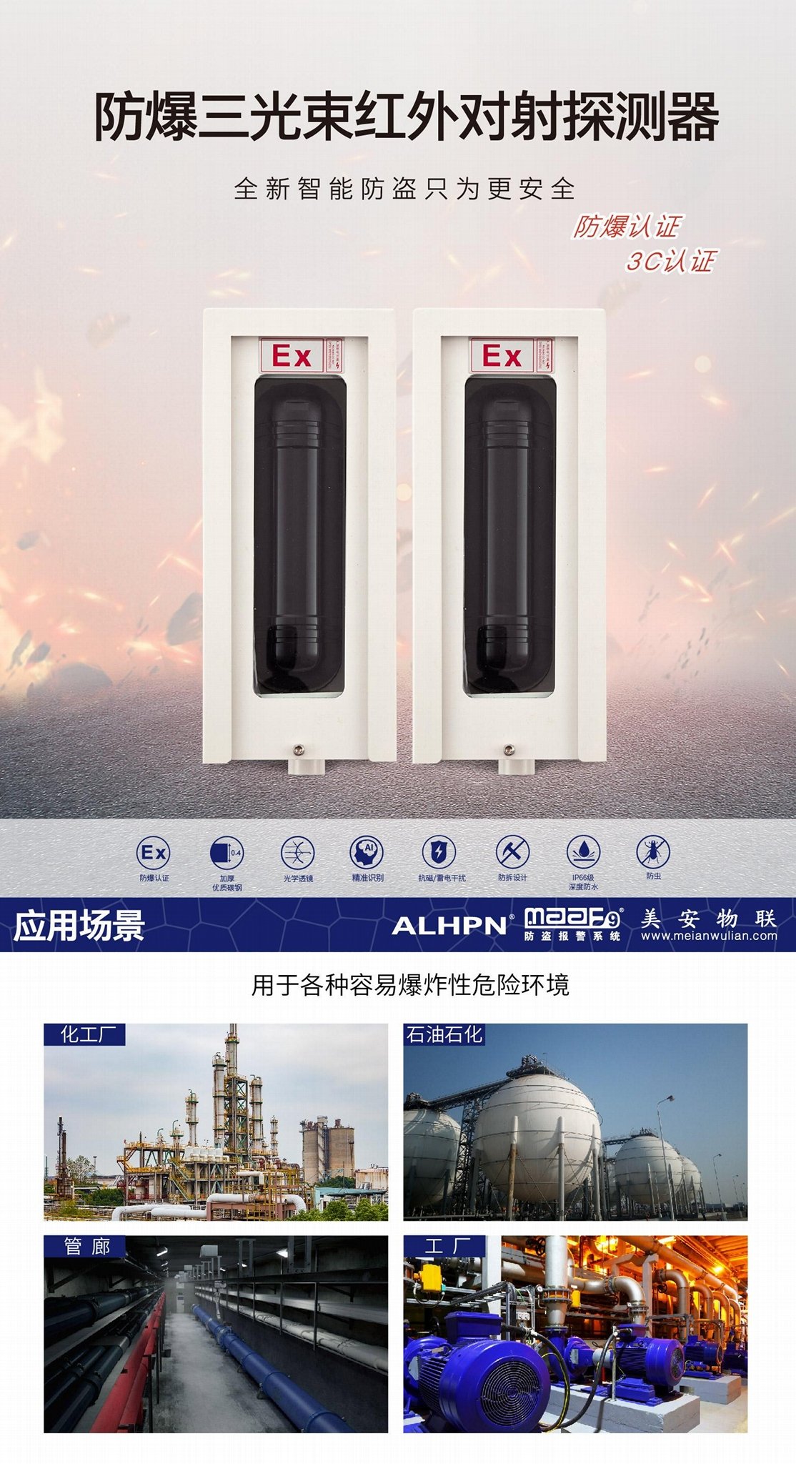Explosion-proof infrared detector ABE 4