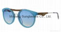 Acetate sunglasses Round frame women style 1