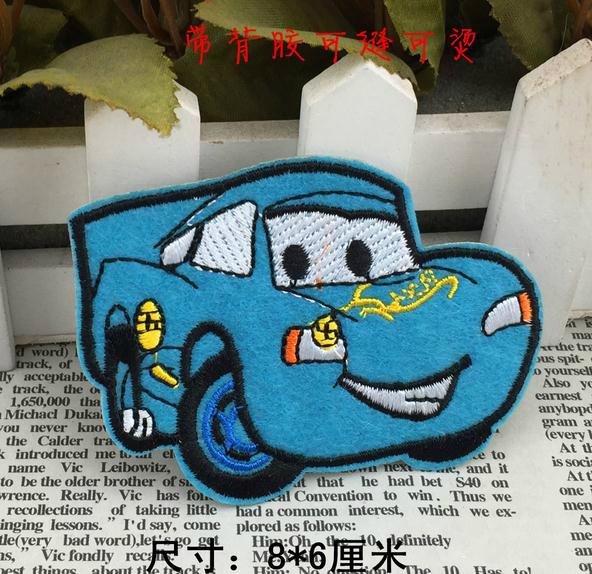 car bus cartoon animal logo badges patches embrodiery 3