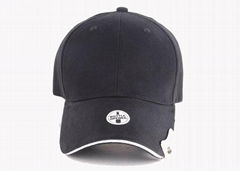 metal baseball caps black leisure golf sports