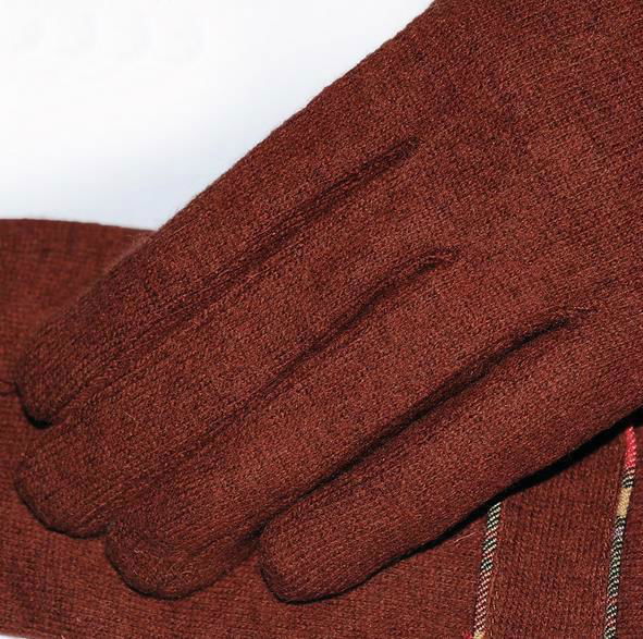 botton woolen women warm gloves 5