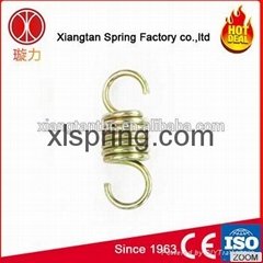 Large wire diameter helical coil spring compression for trailers