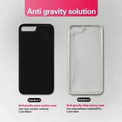 Clear case pc tpu cover mobile phone case anti gravity back for iphone 7