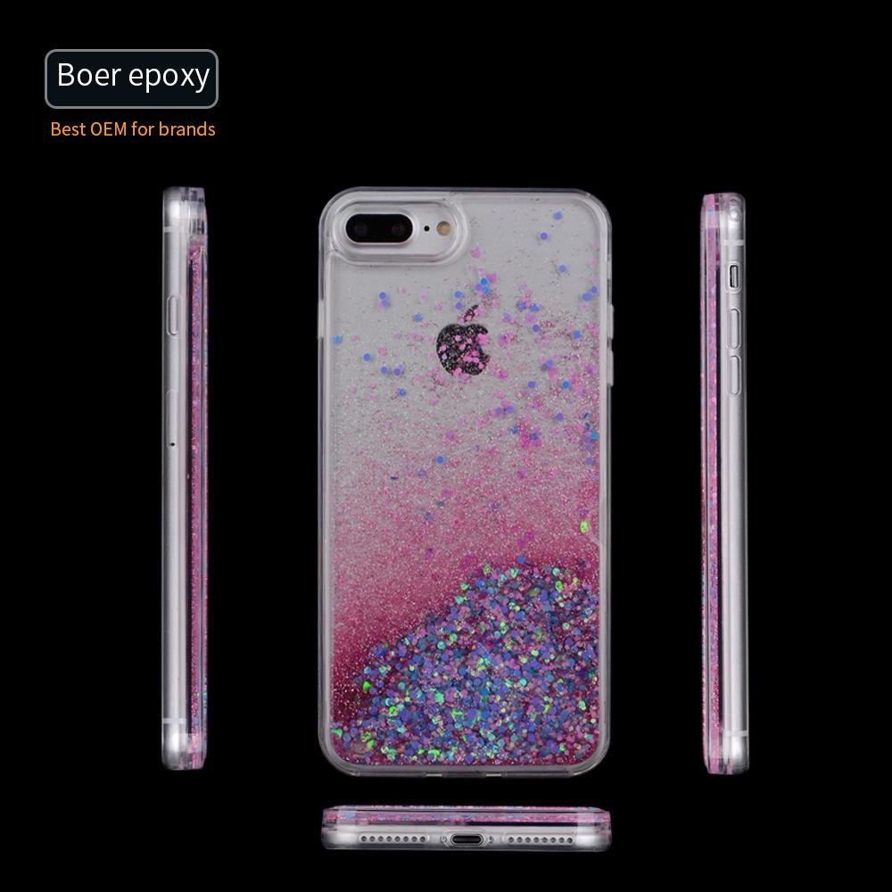 Anti gravity falling glitter phone case 2