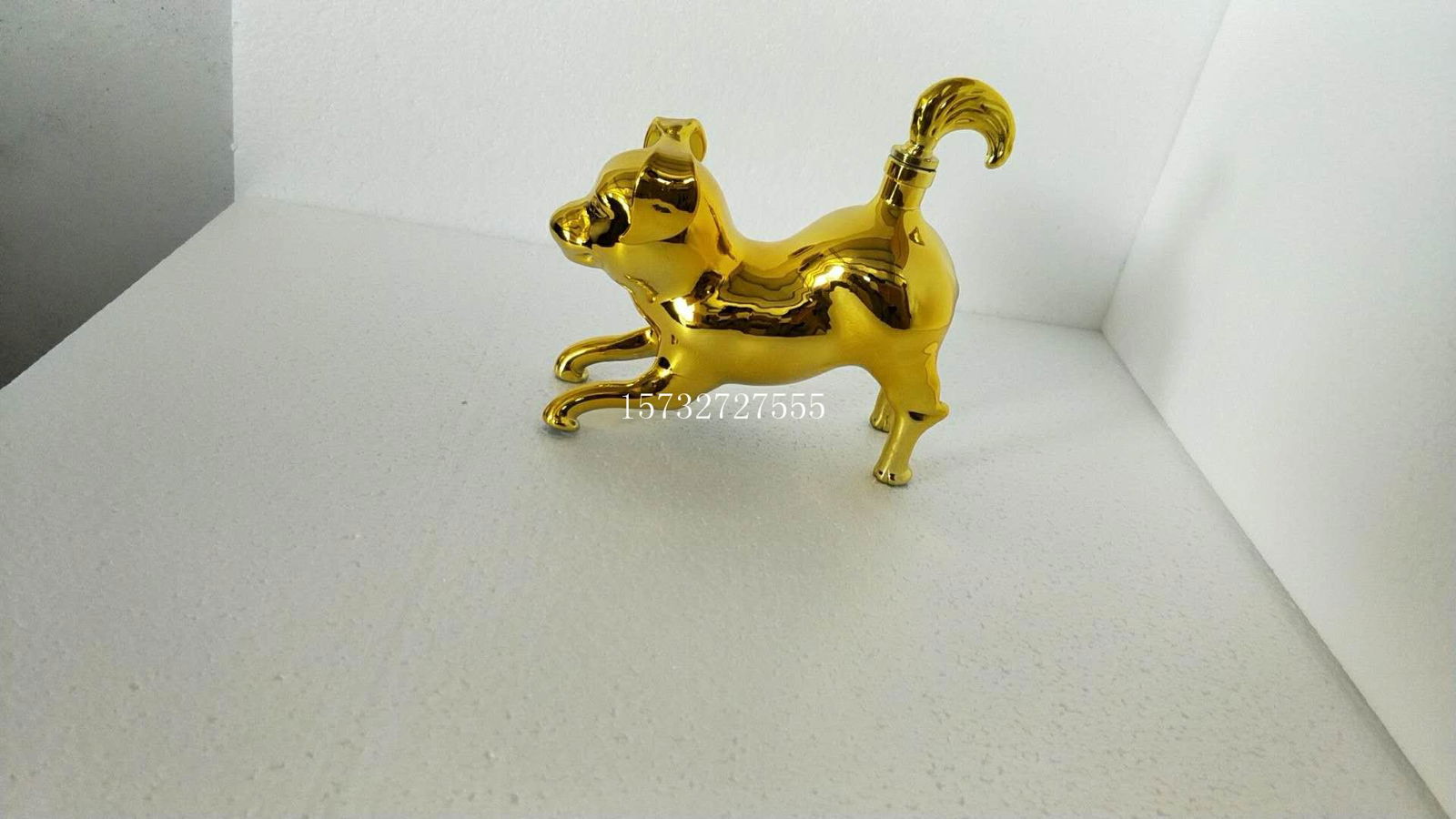 Animal Shaped Glass Bottle Dog Shaped Clear Glass Decanter 750ml 1000ml 3
