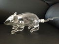 Empty Hand Blown Borosilicate Rat Animal