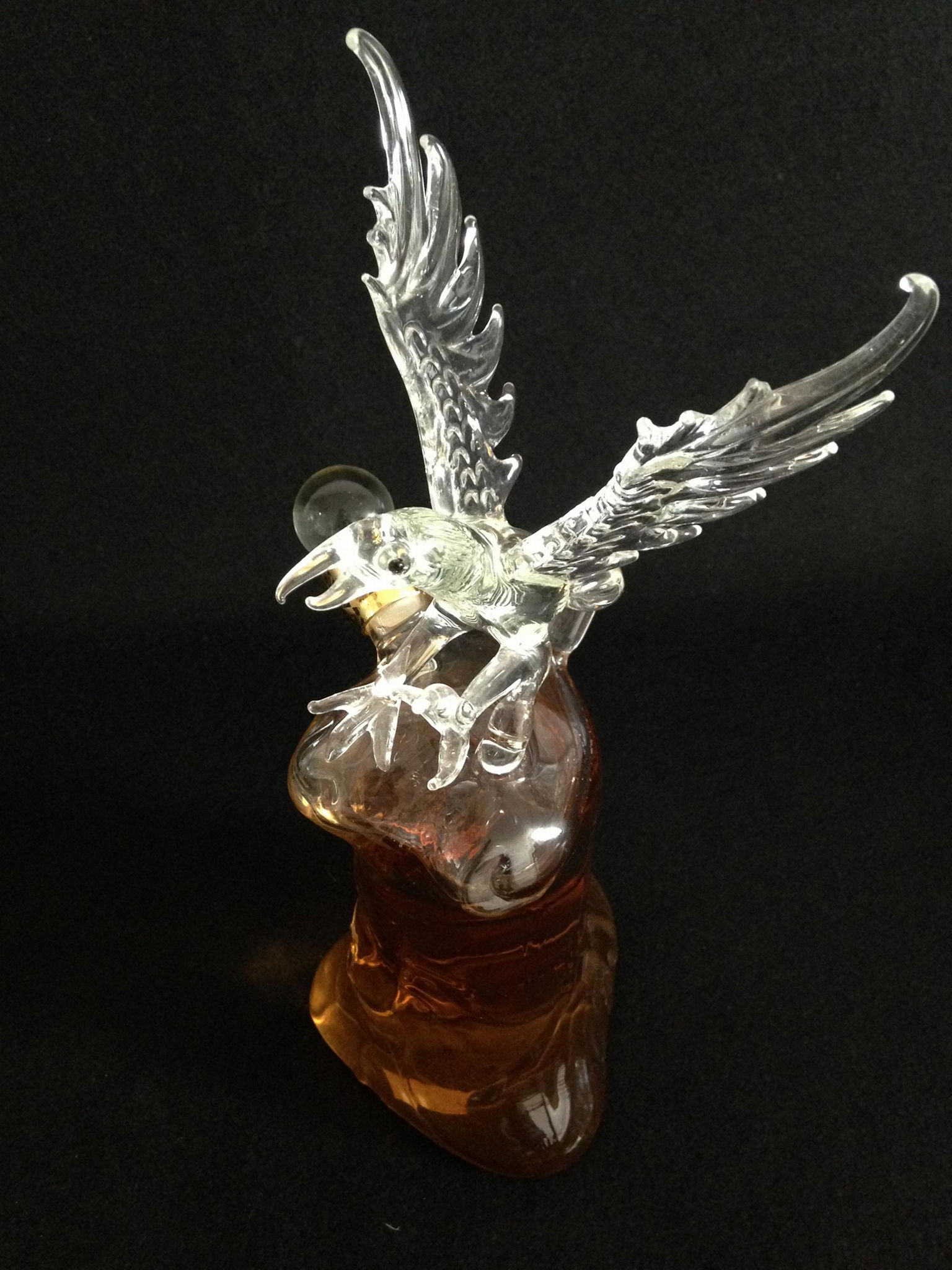 Eagle Wine Animal Shaped glass eagle craft wine bottle for liquor whisky