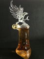 Eagle Wine Animal Shaped glass eagle craft wine bottle for liquor whisky 3