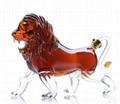 Animal Shaped Lion Shape Wine Handmade Glass Bottle 1