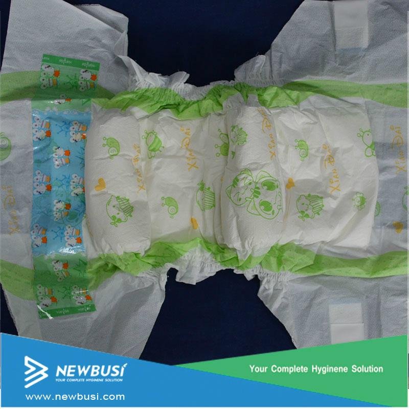 Ultra soft non-woven baby diaper 3