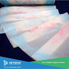 Breathable Two Colors Printing PE Film for Baby Adult Diapers