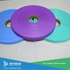 Colorful quick easy Tape raw materials for sanitary Napkin