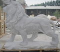 marble animal sculpture with nature