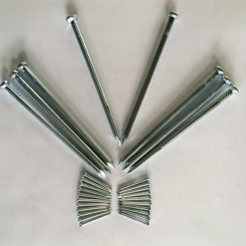 Various Sizes Straight line grooved Concrete steel nail 4