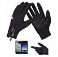  Winter Touch Screen Gloves Men Warm Windproof Glove For Men Fashion Classic Bla