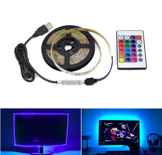 5V USB Power LED Strip light RGB /White/Warm White 2835 3528 SMD HDTV TV Desktop PC Screen Backlight & Bias lighting 1M 2M 3M 4M