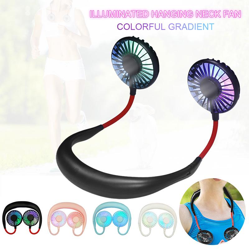 USB Portable Fan Hands-free Neck Hanging USB Charging Mini Portable Sports Fan 3 2