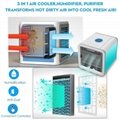 Mini USB Portable Air Cooler Fan Air Conditioner 7 Colors Light Desktop Air Cool