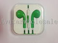 Candy green earphone