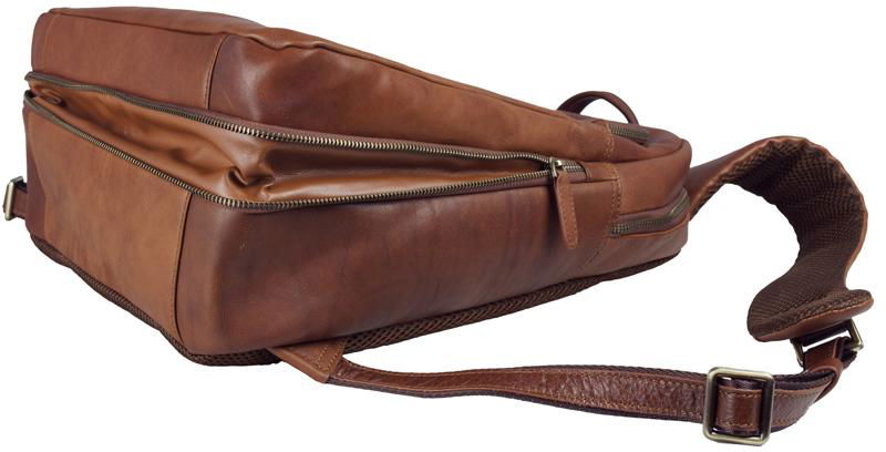 Brown Genuine Leather Backpack 3