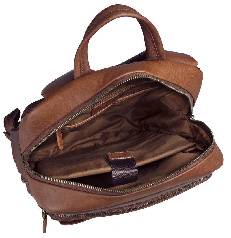 Brown Genuine Leather Backpack 4